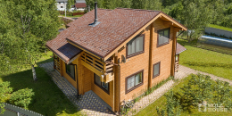 Двухэтажный дом из клееного бруса по проекту Стокгольм - фото 6 на сайте Holz House